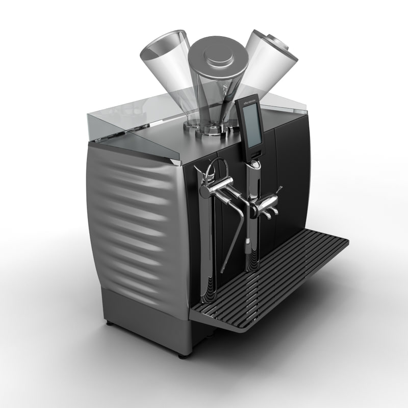 3ds max coffee machine